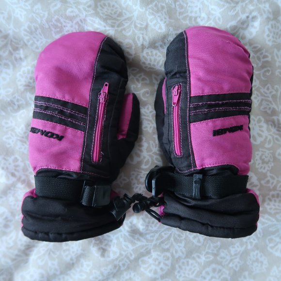 Pink kids mittens - Picture 1 of 7